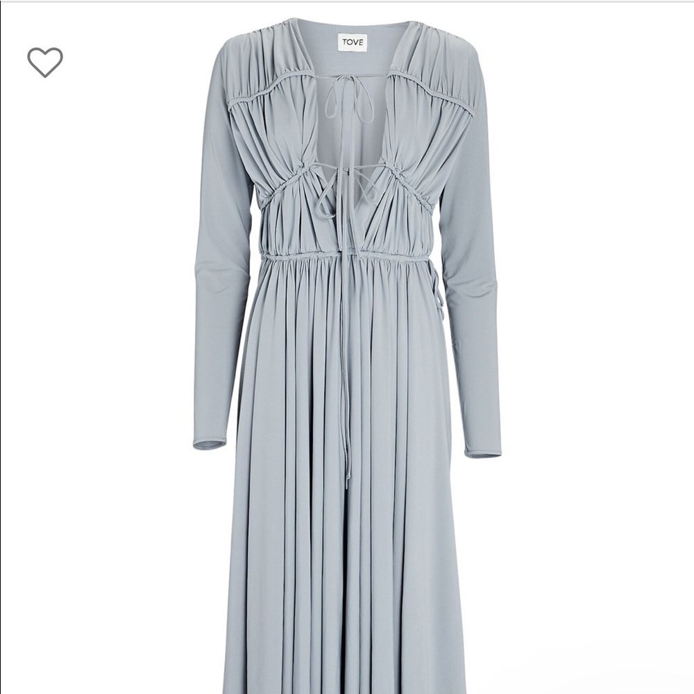 TOVE Lexi Tie-Front Midi Dress (size FR 36/UK 8) - Picture 2 of 7